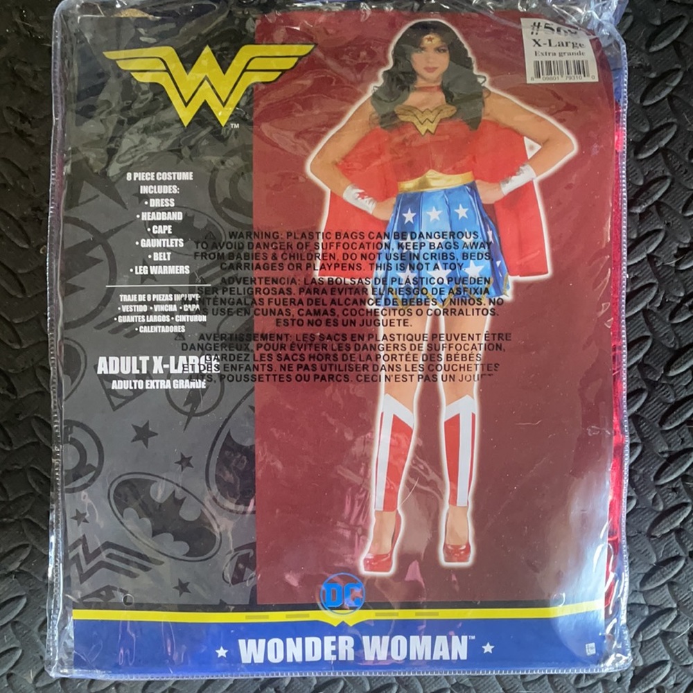Wonder Woman adult XL costume